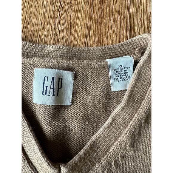 GAP Vintage Brown Sweater Vest Size XLarge - Picture 2 of 4